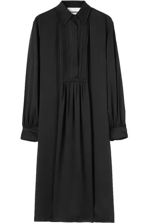 Jil Sander Vestido midi manga larga