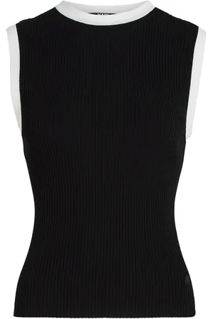 Karl Lagerfeld Top tejido de canalé