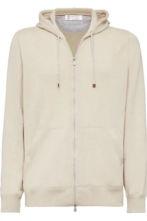 Brunello Cucinelli Hoodie de cachemira con cierre
