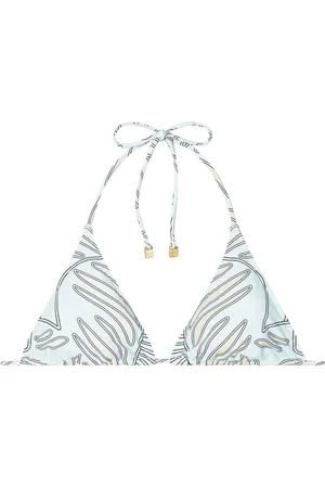 Tory Burch Top de bikini con estampado abstracto