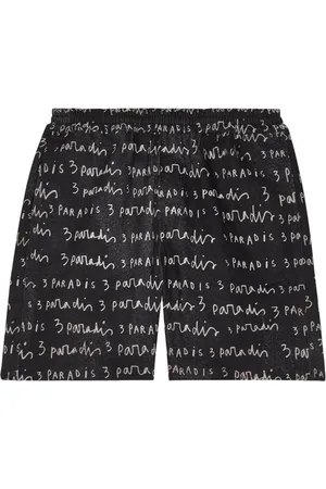 3PARADIS Shorts de popelina con logo estampado