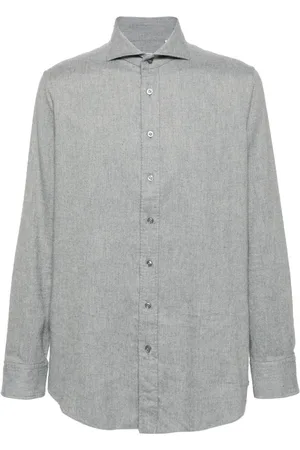 LARDINI Camisa con cuello italiano