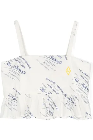 The Animals Observatory Top con texto estampado