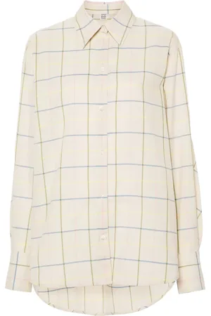 Totême Camisa con estampado windowpane
