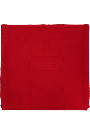 Dsquared2 Mascada tejida con logo en intarsia