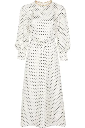 Sandro Vestido midi con estampado de lunares