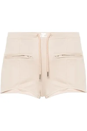 Courrèges Shorts con cordones en la pretina