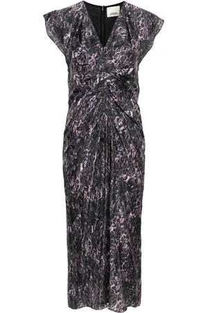 Isabel Marant Vestido midi Lyndsay con estampado gráfico