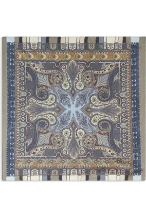 Etro Pañuelo de bolsillo de seda con estampado abstracto