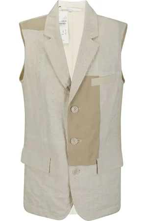 Comme des Garçons Chaleco con diseño patchwork