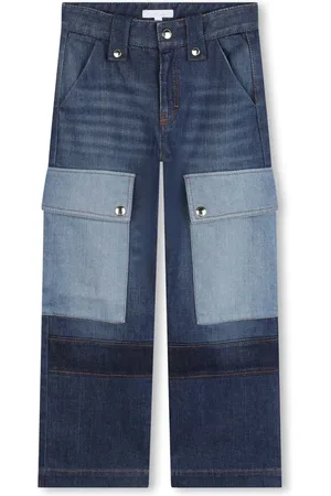 Chloé Jeans cargo con diseño patchwork