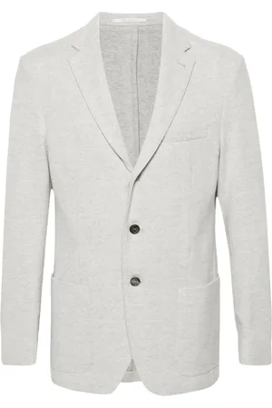 ELEVENTY Blazer con botones y motivo de espiga