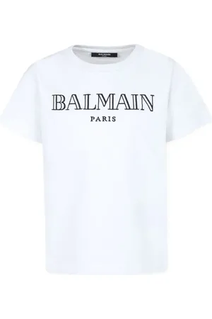 Balmain Playera con logo bordado