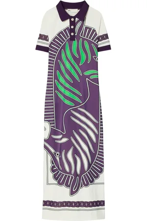 Tory Burch Vestido estilo playera tipo polo de malla