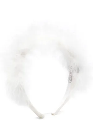 MONNALISA Diadema con ribete de plumas