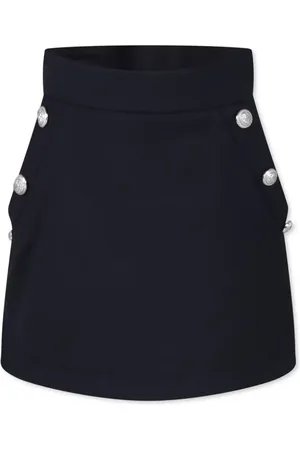 Balmain Falda corta con cintura alta y botones