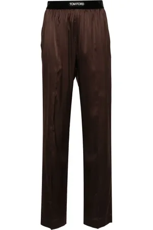 Tom Ford Pantalones de seda rectos