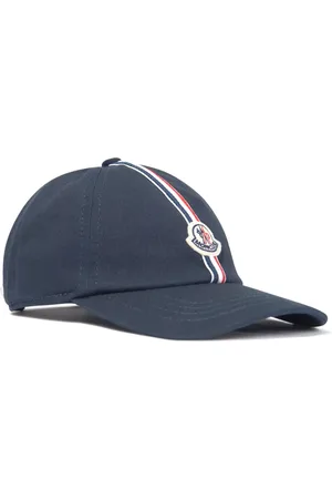 Moncler Gorra con parche del logo y detalle de rayas