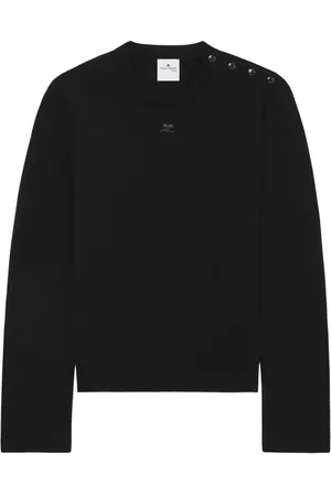 Courrèges Suéter con botones en el hombro