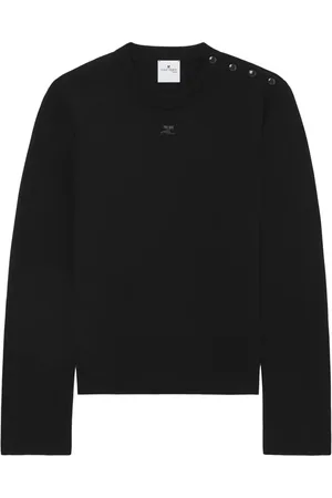 Courrèges Suéter con botones en el hombro