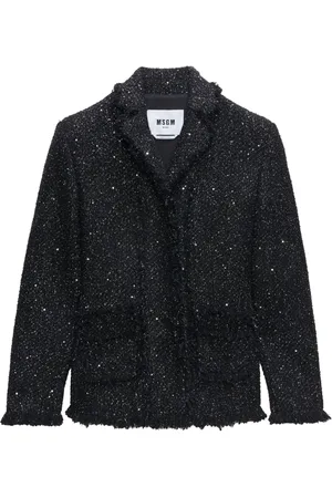 Msgm Blazer de bouclé con botones