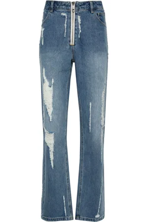 Cole Buxton Jeans rectos con efecto envejecido