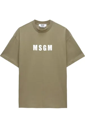 Msgm Playera con logo estampado