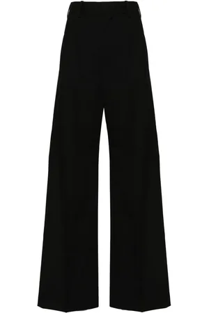Maison Margiela Pantalones de vestir con costura del logo