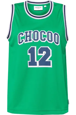 Chocoolate Camiseta con ribete en contraste y logo estampado