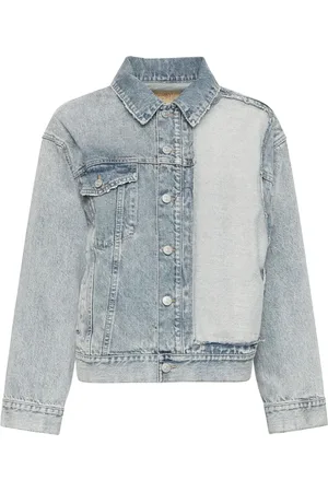 Maison Margiela Chamarra de mezclilla con efecto envejecido