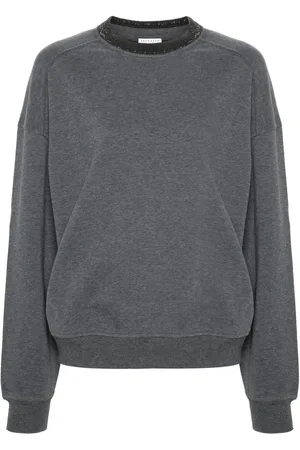 Brunello Cucinelli Sudadera con detalle de cadena Monili