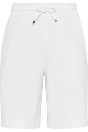 Brunello Cucinelli Shorts deportivos con cordones en la pretina