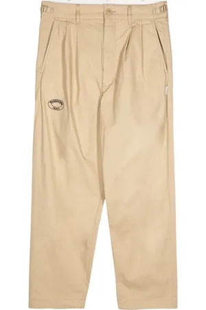 Izzue Pantalones rectos con detalle de pinzas