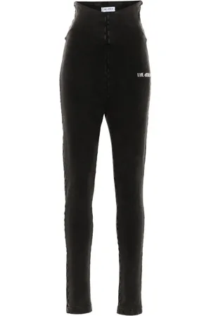 The Attico Leggins con tiro alto y letras del logo