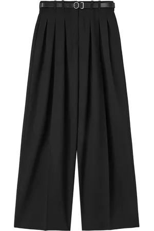 Jil Sander Pantalones palazzo con cinturón