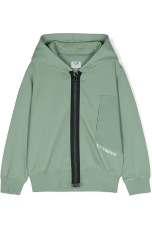 C.P. Company Hoodie con cierre y logo estampado