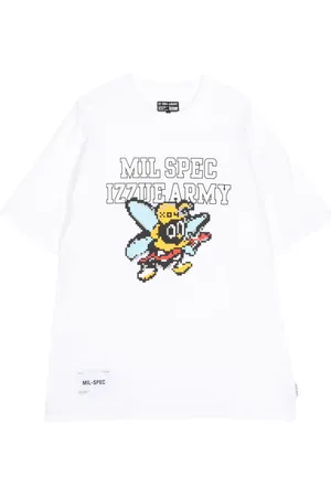 Izzue Playera con estampado de píxeles