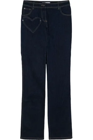 Dior Jeans rectos con bolsillos en forma de corazón 2005