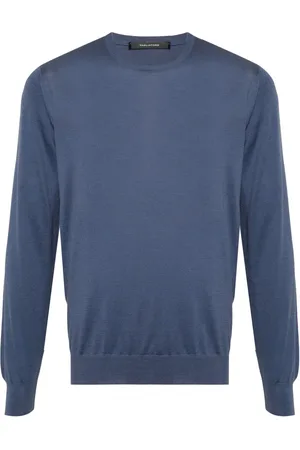 TAGLIATORE Suéter Gray con cuello redondo