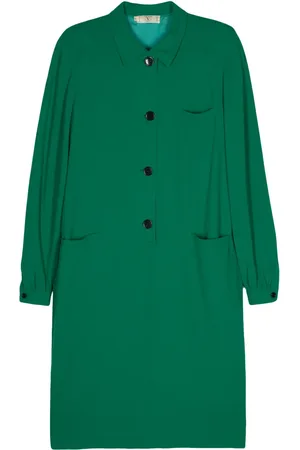 VALENTINO GARAVANI Vestido midi con botones 1980
