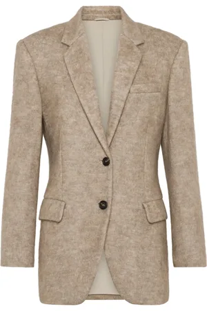 Brunello Cucinelli Blazer con detalle de cadena Monili