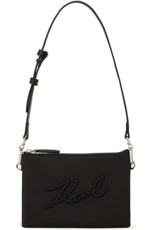Karl Lagerfeld Bolsa de mano Signature con logo bordado