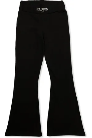 Balmain Pants acampanados con estampado floral