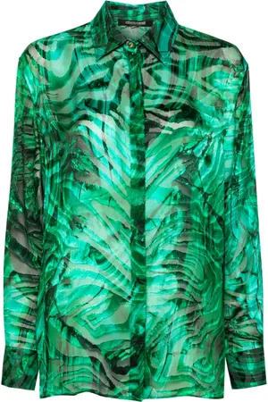 Roberto Cavalli Camisa con estampado abstracto