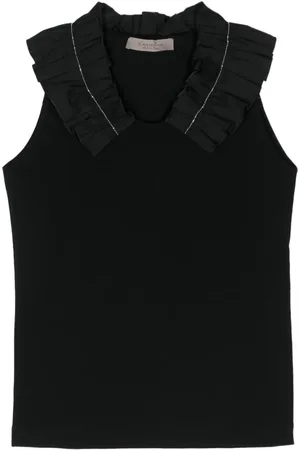 D.EXTERIOR Top con detalle de volantes