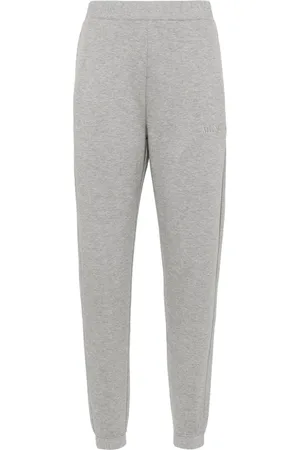 Max Mara Pants con efecto melange y logo bordado