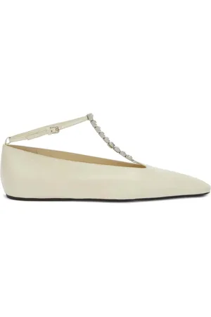 Jil Sander Flats con detalles de cristal