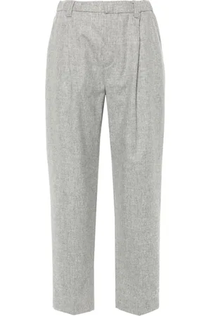 Brunello Cucinelli Pantalones tapered con pinzas