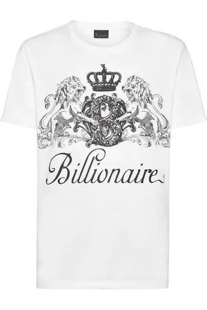 BILLIONAIRE Playera con logo estampado
