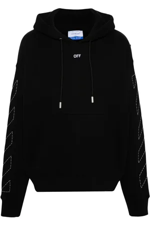 OFF-WHITE Hoodie con logo bordado